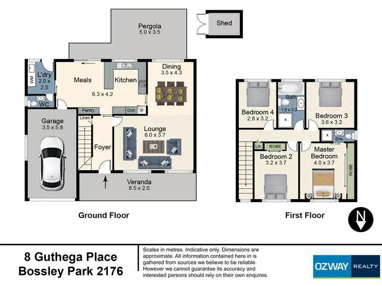 Floorplan of Homely house listing, 8 Guthega Place, Bossley Park NSW 2176