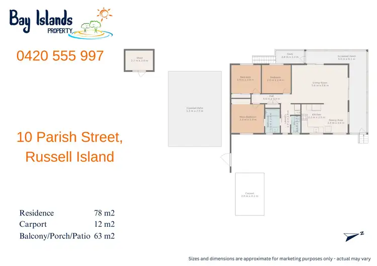 Floorplan of Homely house listing, 10 Parish Street, Russell Island QLD 4184