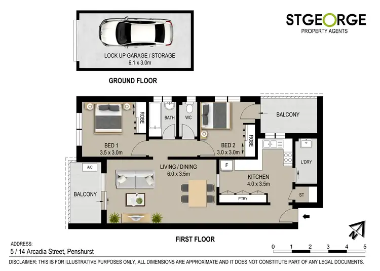 Floorplan of Homely apartment listing, 5/14 Arcadia Street, Penshurst NSW 2222