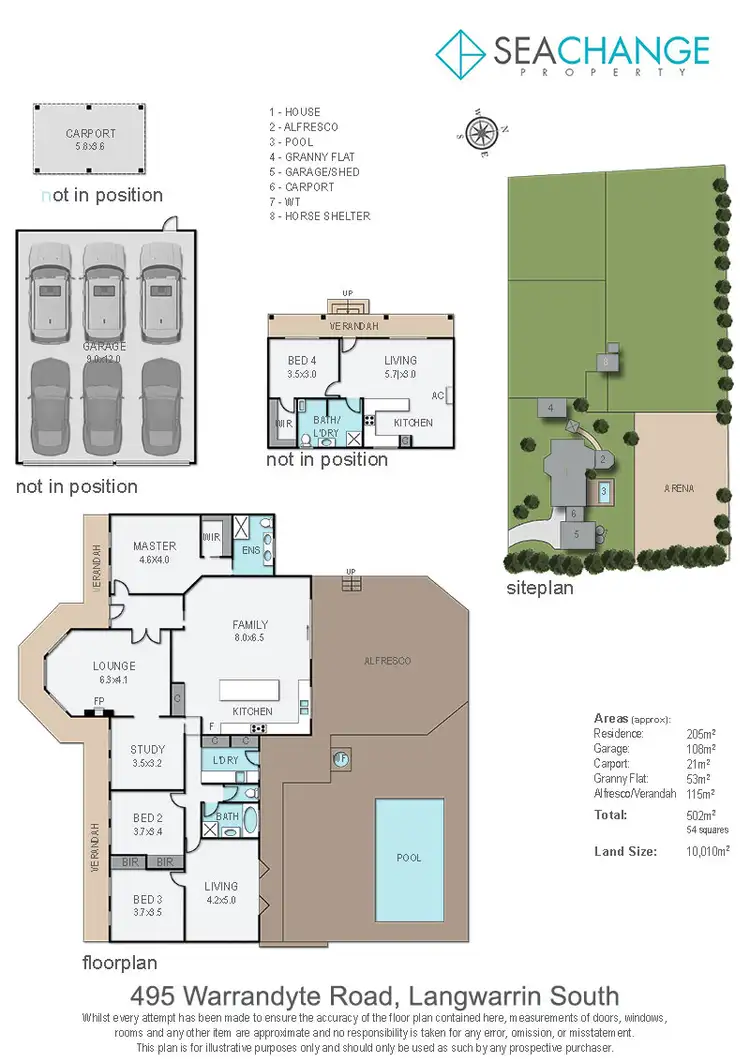 Floorplan of Homely rural property listing, 495 Warrandyte Road, Langwarrin South VIC 3911