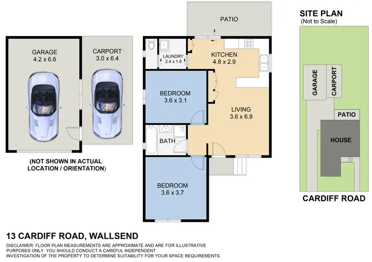 Floorplan of Homely house listing, 13 Cardiff Road, Wallsend NSW 2287