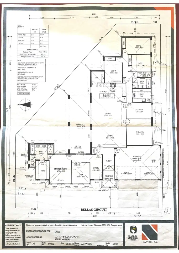 Floorplan of Homely house listing, 19 Bellas Circuit, Piara Waters WA 6112