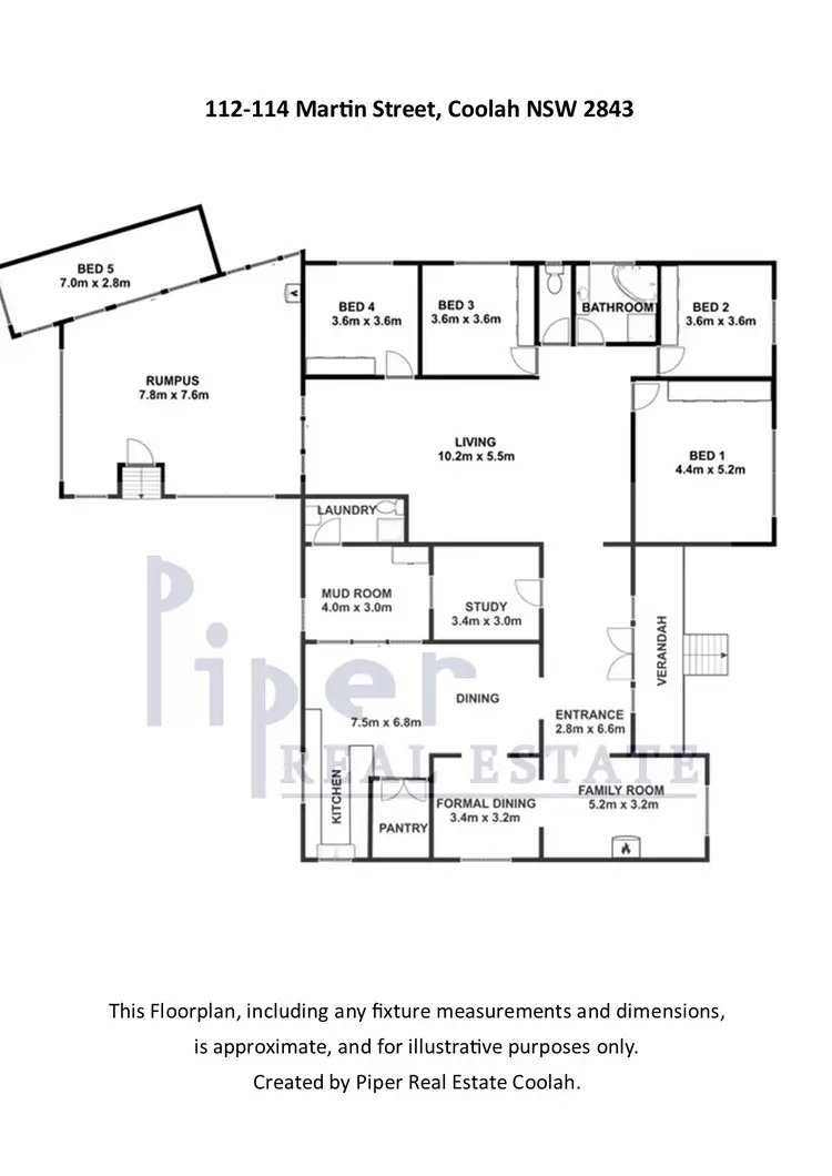 Floorplan of Homely house listing, 112-114 Martin Street, Coolah NSW 2843
