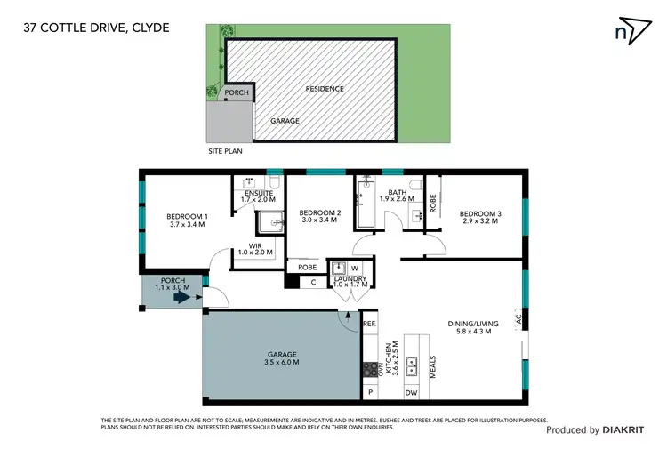 Floorplan of Homely house listing, 37 Cottle Drive, Clyde VIC 3978