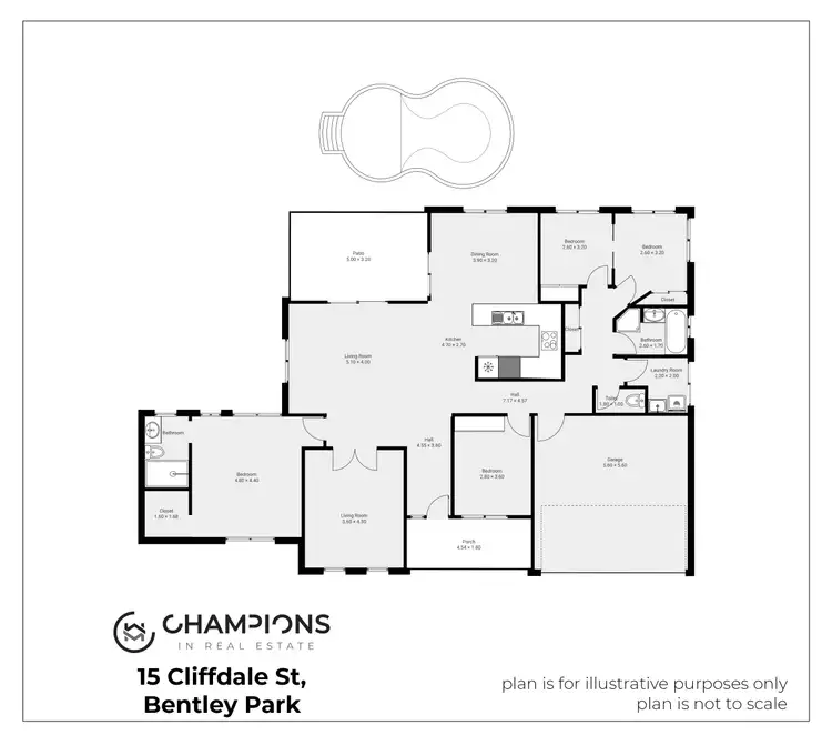 Floorplan of Homely house listing, 15 Cliffdale Street, Bentley Park QLD 4869