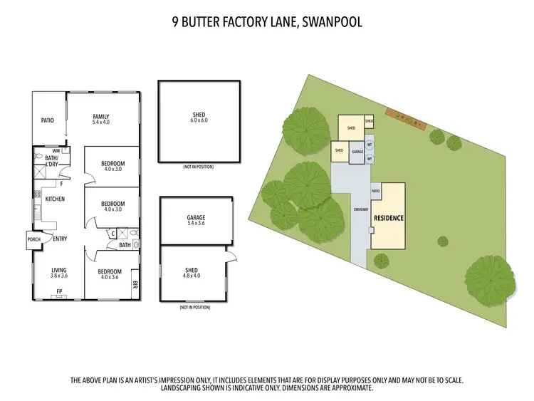 Floorplan of Homely house listing, 9 Butter Factory Lane, Swanpool VIC 3673
