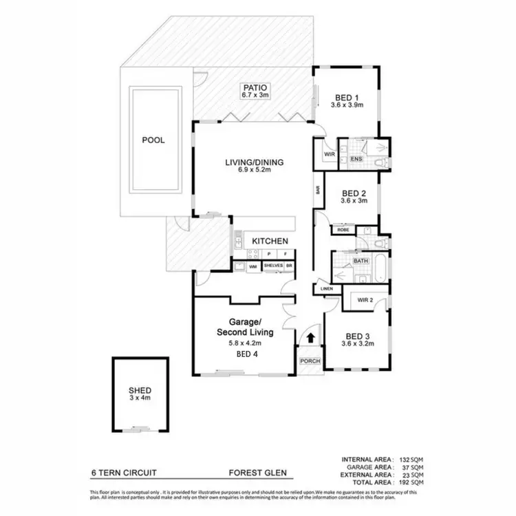 Floorplan of Homely house listing, 6 TERN CIRCUIT, Forest Glen QLD 4556
