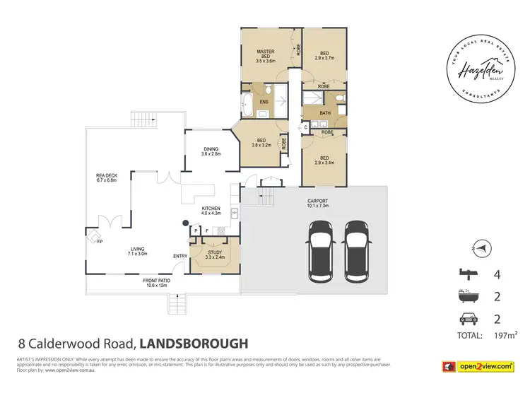 Floorplan of Homely house listing, 8 Calderwood Road, Landsborough QLD 4550