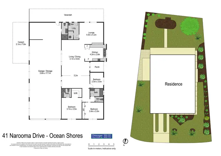 Floorplan of Homely house listing, 41 Narooma Drive, Ocean Shores NSW 2483