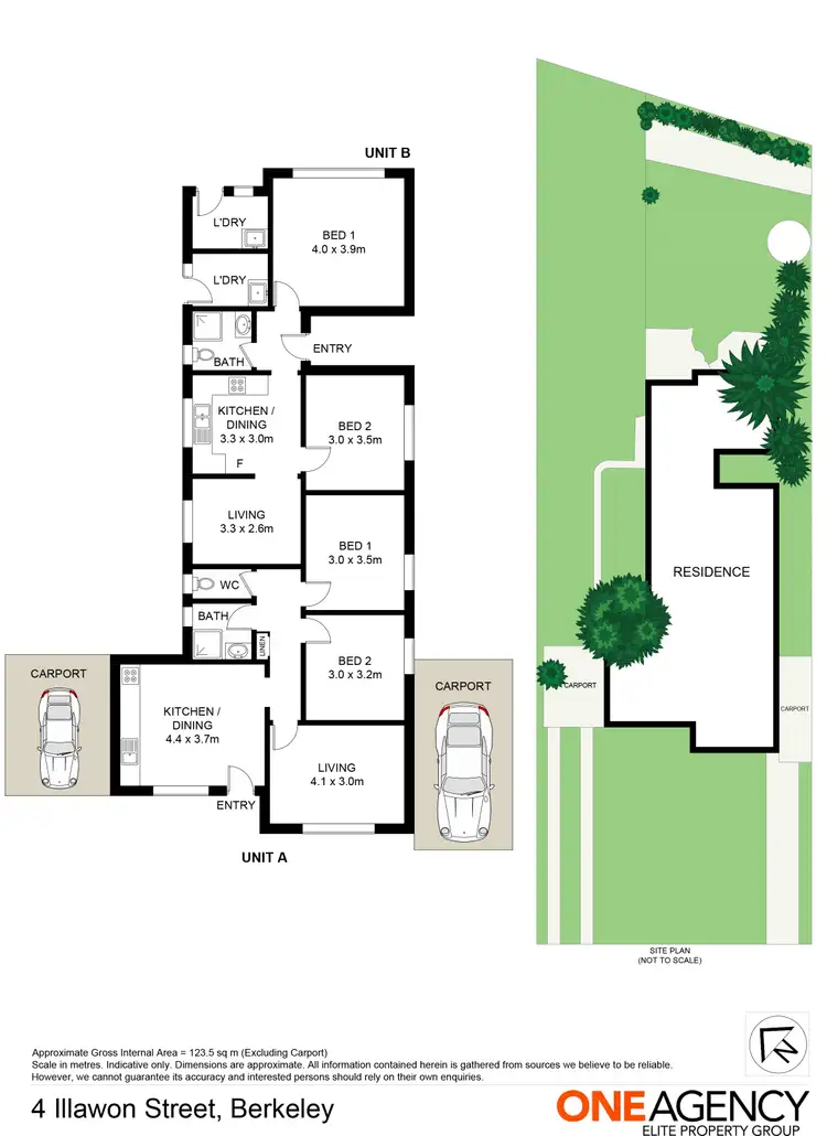 Floorplan of Homely villa listing, 4 Illawon Street, Berkeley NSW 2506