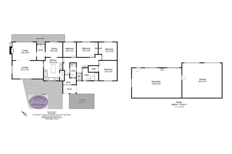 Floorplan of Homely house listing, lot 1/120 Trowutta Road, Smithton TAS 7330