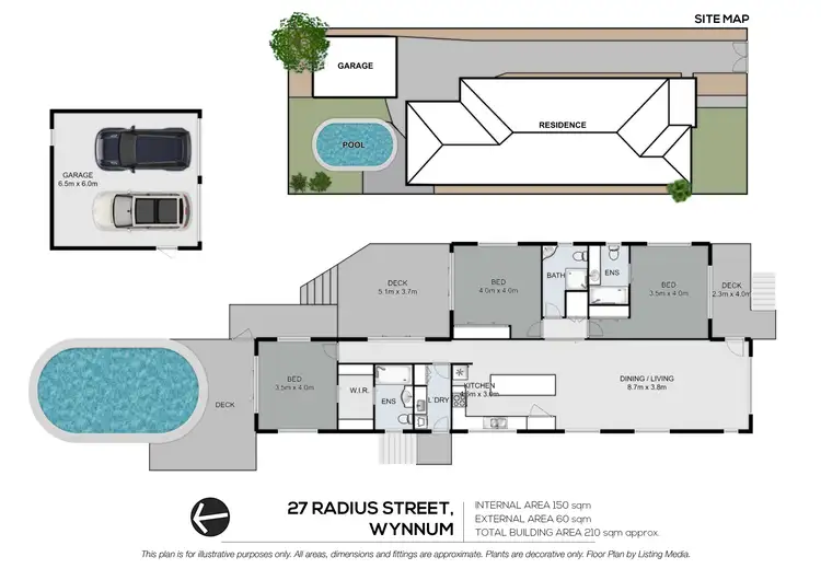 Floorplan of Homely house listing, 27 Radius Street, Wynnum QLD 4178