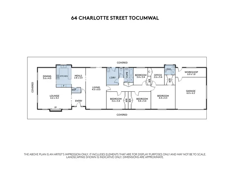 Floorplan of Homely house listing, 64 Charlotte Street, Tocumwal NSW 2714