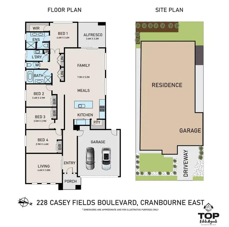 Floorplan of Homely house listing, 228 Casey Fields Boulevard, Cranbourne East VIC 3977