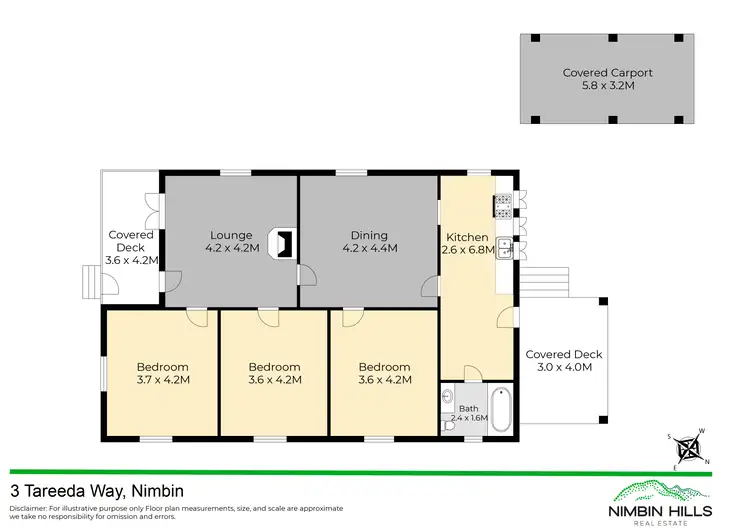 Floorplan of Homely house listing, 3 Tareeda Way, Nimbin NSW 2480