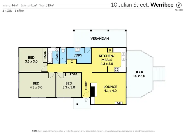 Floorplan of Homely house listing, 10 Julian Street, Werribee VIC 3030