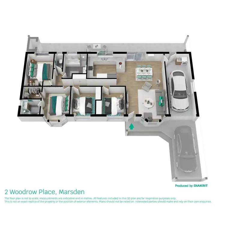 Floorplan of Homely house listing, 2 Woodrow Place, Marsden QLD 4132