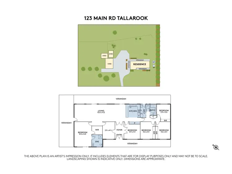 Floorplan of Homely rural property listing, 123 MAIN ROAD, Tallarook VIC 3659