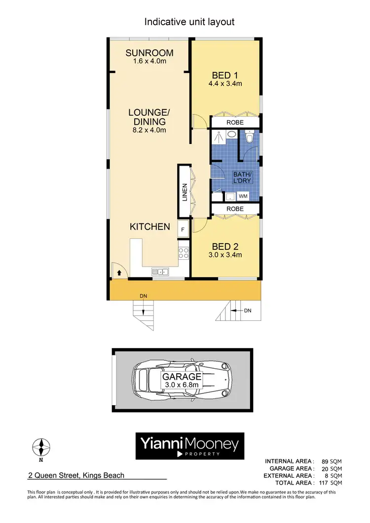 Floorplan of Homely block of units listing, 2 Queen Street, Kings Beach QLD 4551