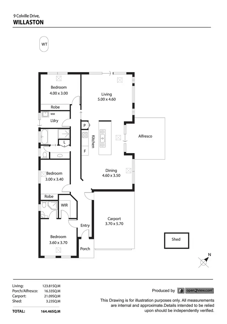 Floorplan of Homely house listing, 9 Colville Drive, Willaston SA 5118
