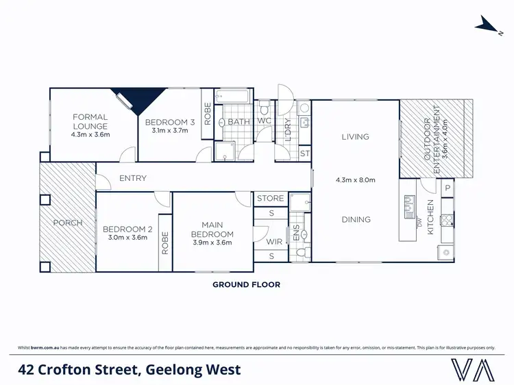 Floorplan of Homely house listing, 42 Crofton Street, Geelong West VIC 3218