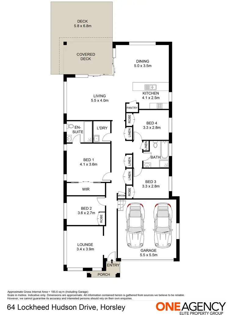Floorplan of Homely house listing, 64 Lockheed Hudson Drive, Horsley NSW 2530