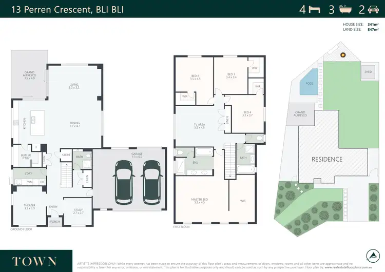 Floorplan of Homely house listing, 13 Perren Crescent, Bli Bli QLD 4560