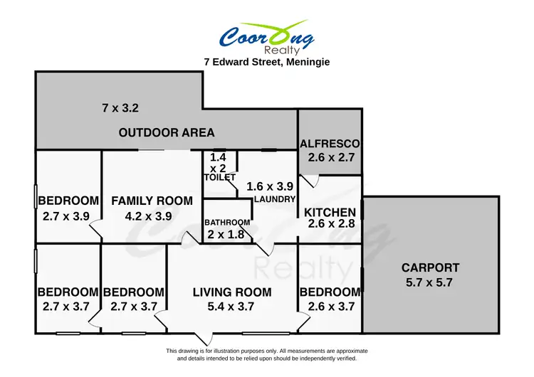 Floorplan of Homely house listing, 7 Edward Street, Meningie SA 5264