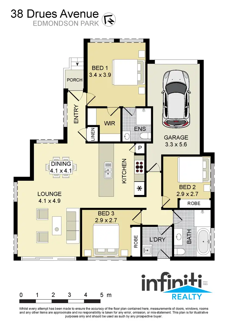 Floorplan of Homely house listing, 38 Drues Avenue, Edmondson Park NSW 2174