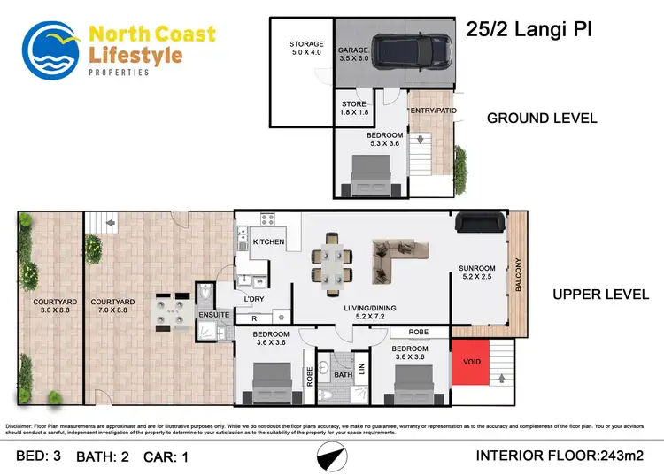 Floorplan of Homely apartment listing, 25/2 Langi Place, Ocean Shores NSW 2483