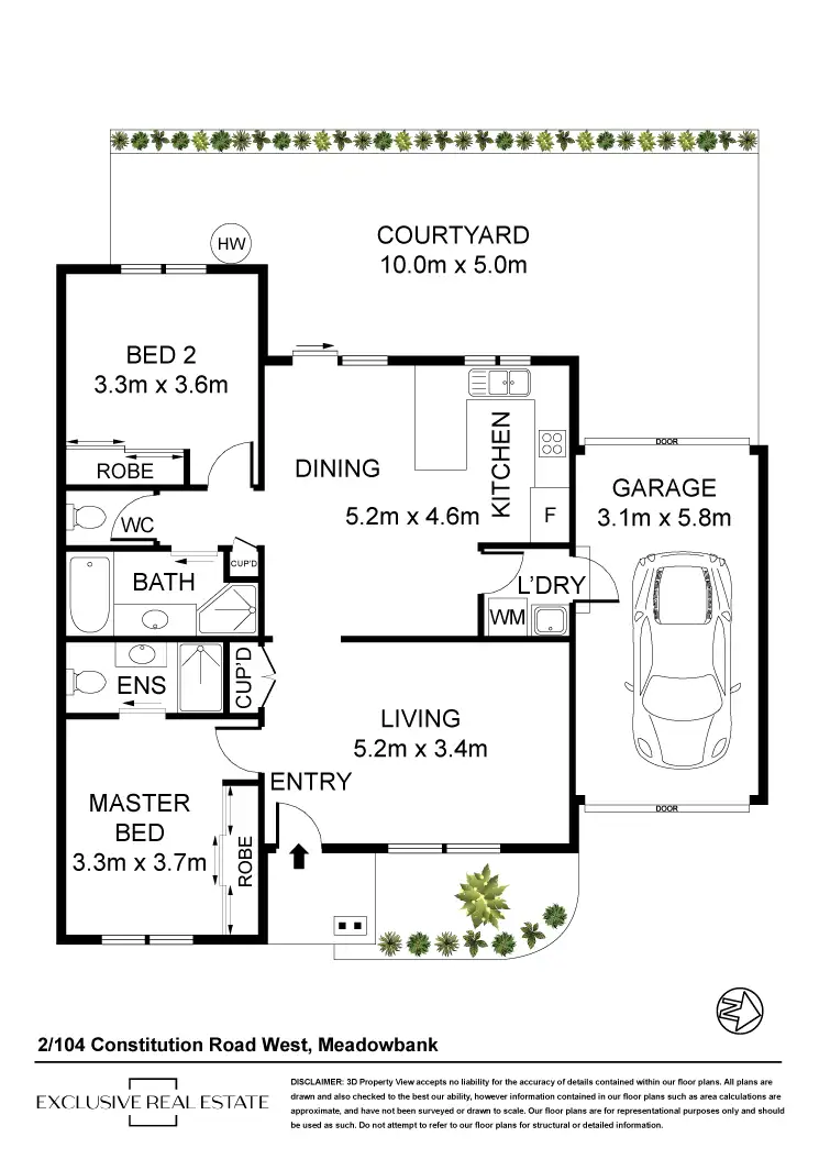 Floorplan of Homely villa listing, 2/104 Constitution Road West, Meadowbank NSW 2114