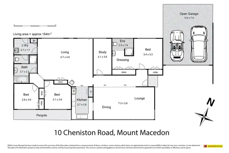 Floorplan of Homely house listing, 10 Cheniston Road, Mount Macedon VIC 3441