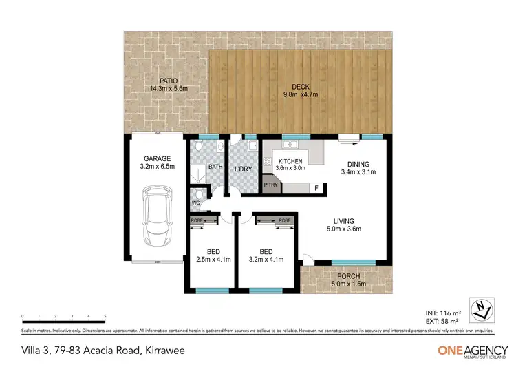 Floorplan of Homely villa listing, 3/79-83 Acacia Road, Sutherland NSW 2232
