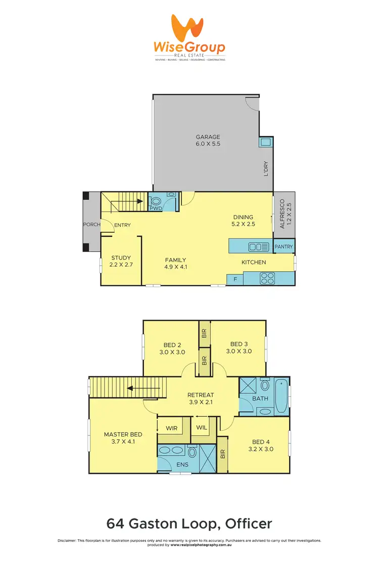 Floorplan of Homely house listing, 64 Gaston Loop, Officer VIC 3809
