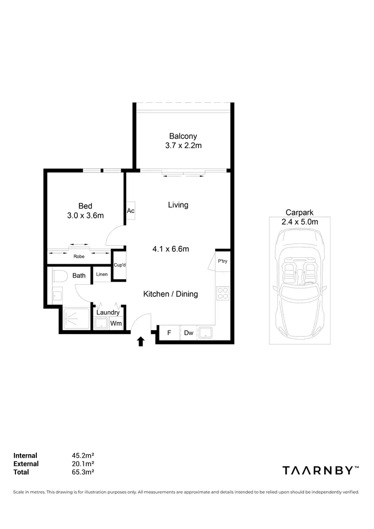 Floorplan of Homely apartment listing, 207/3 Banksia Street, Glenside SA 5065