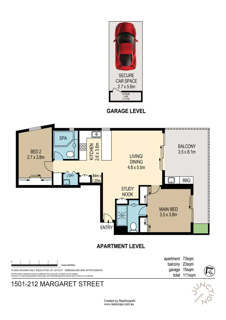 Floorplan of Homely unit listing, 1501/212 Margaret Street, Brisbane City QLD 4000