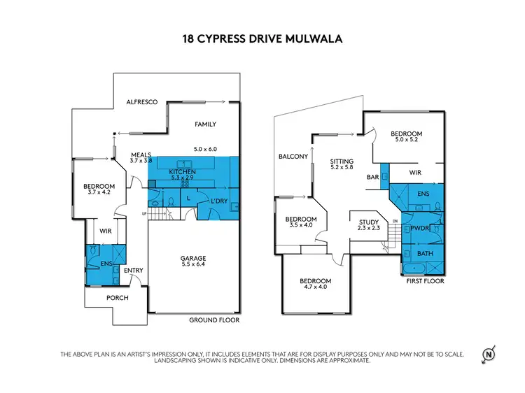 Floorplan of Homely house listing, 18 Cypress Drive, Mulwala NSW 2647