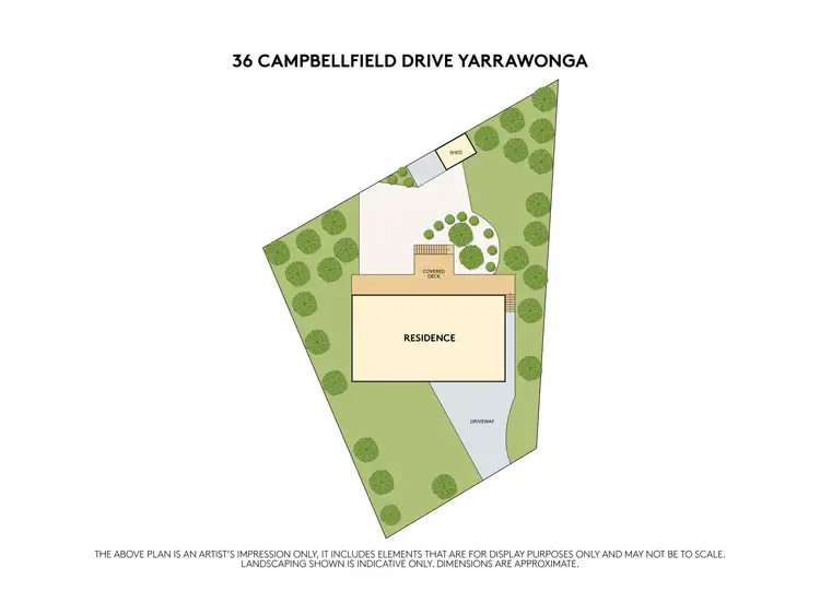 Floorplan of Homely house listing, 36 Campbellfield Drive, Yarrawonga VIC 3730