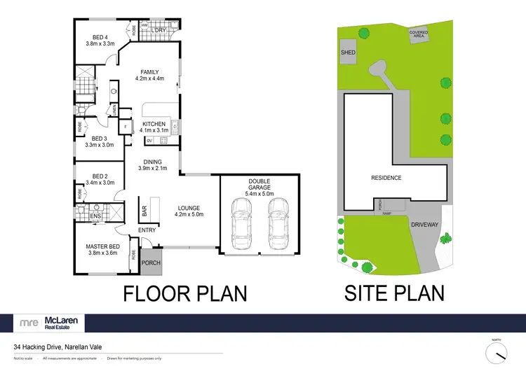 Floorplan of Homely house listing, 34 Hacking Drive, Narellan Vale NSW 2567