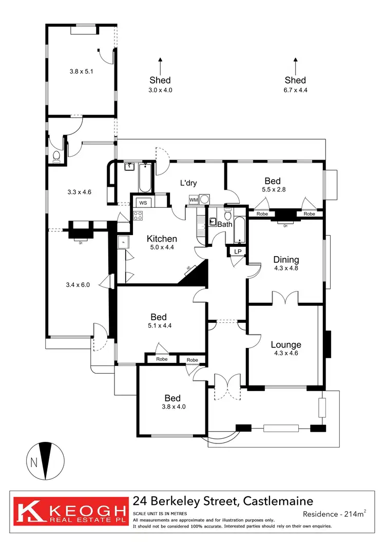 Floorplan of Homely house listing, 24 Berkeley Street, Castlemaine VIC 3450