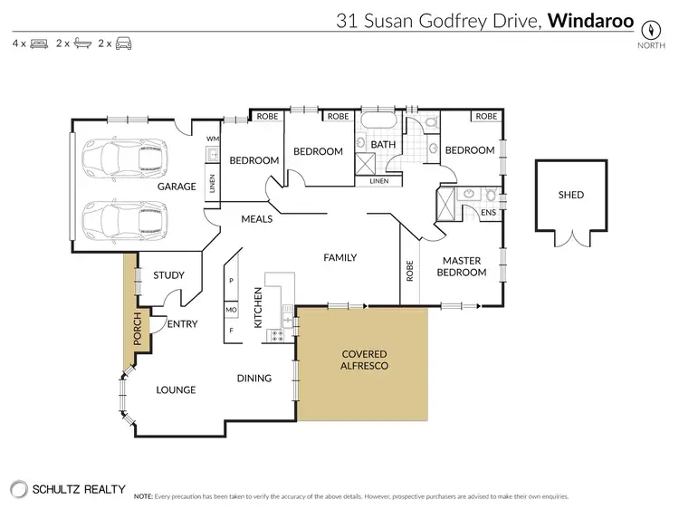 Floorplan of Homely house listing, 31 Susan Godfrey Drive, Windaroo QLD 4207
