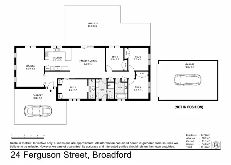 Floorplan of Homely house listing, 24 Ferguson Street, Broadford VIC 3658