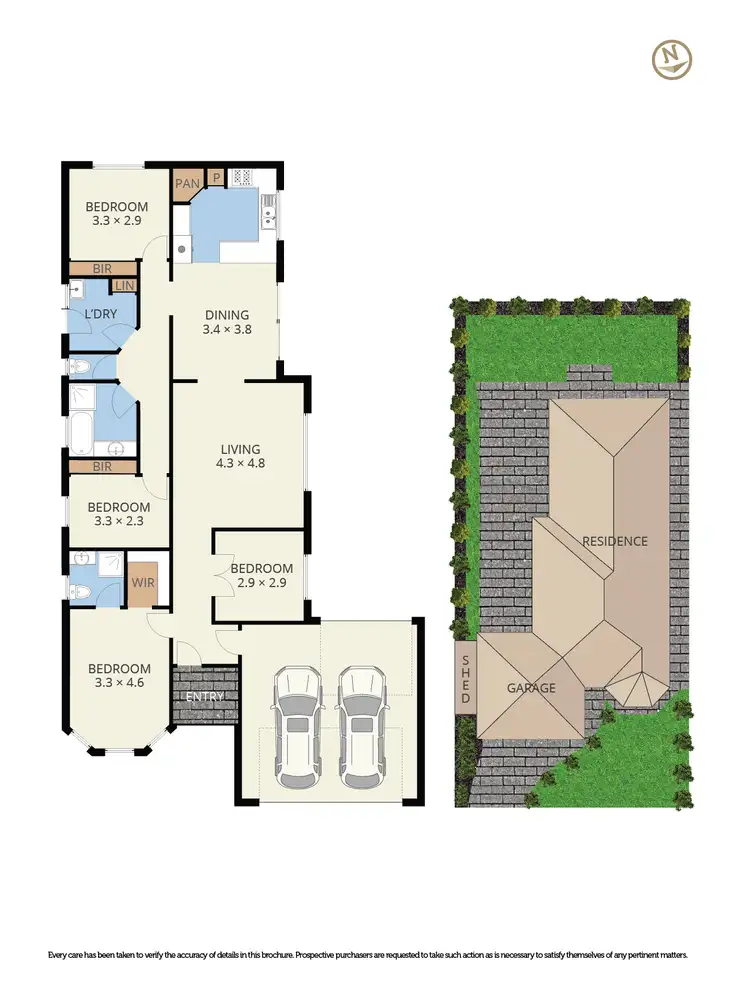 Floorplan of Homely house listing, 80 The Parkway, Hampton Park VIC 3976
