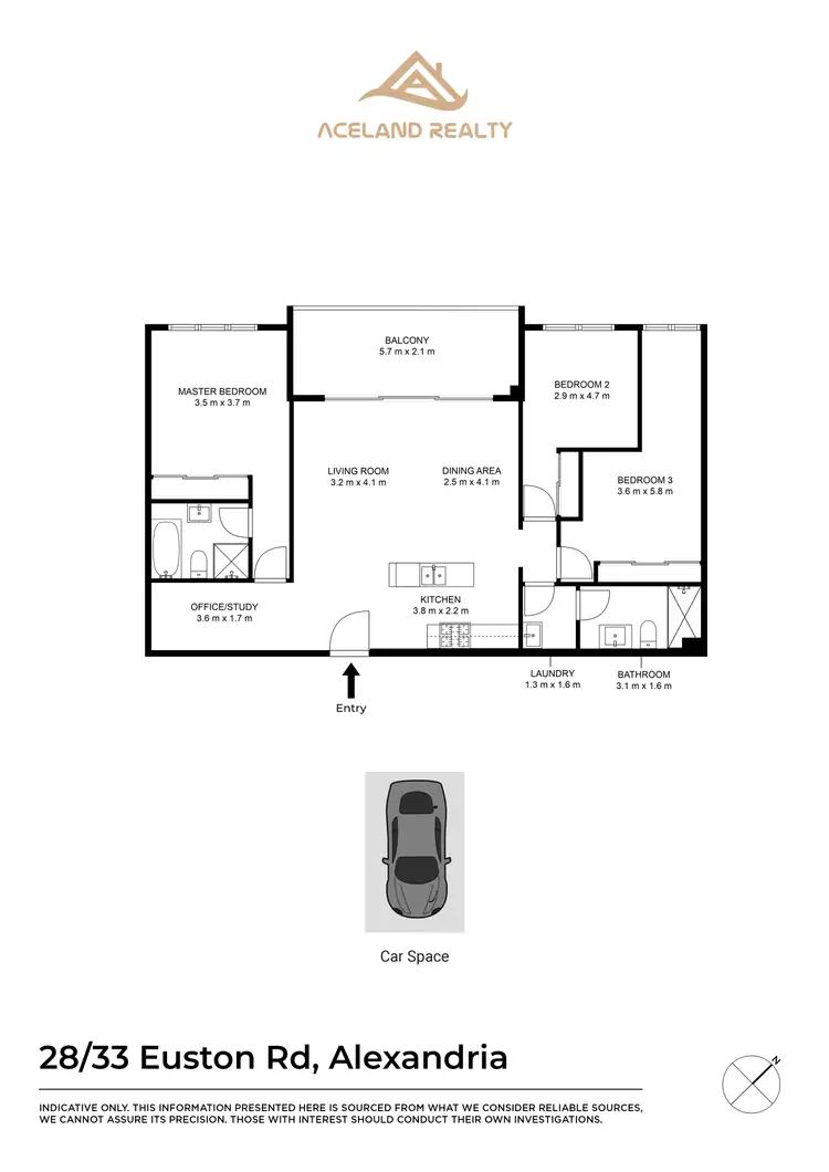 Floorplan of Homely apartment listing, 28/33 Euston Road, Alexandria NSW 2015
