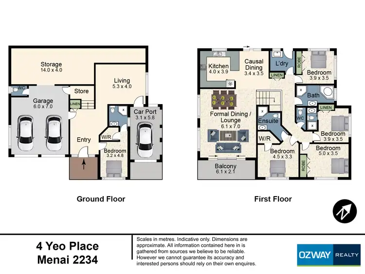 Floorplan of Homely house listing, 4 Yeo Place, Menai NSW 2234
