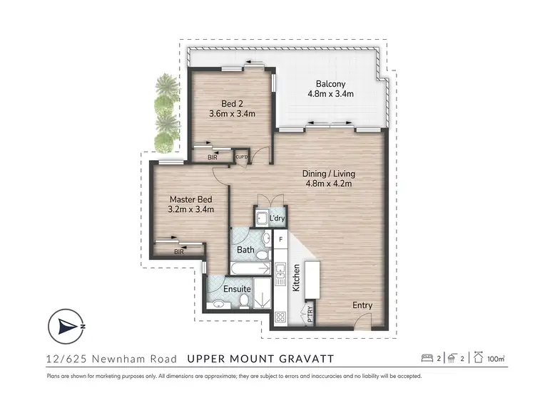 Floorplan of Homely apartment listing, 12/625 Newnham Road, Upper Mount Gravatt QLD 4122