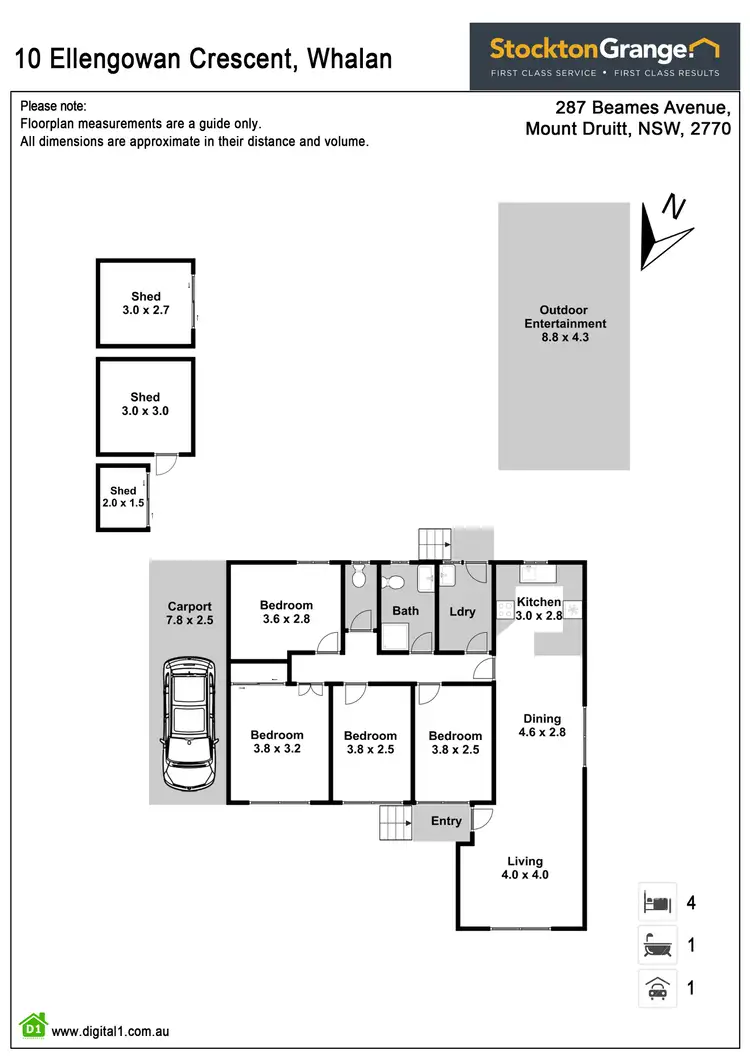 Floorplan of Homely house listing, 10 Ellengowan Crescent, Whalan NSW 2770