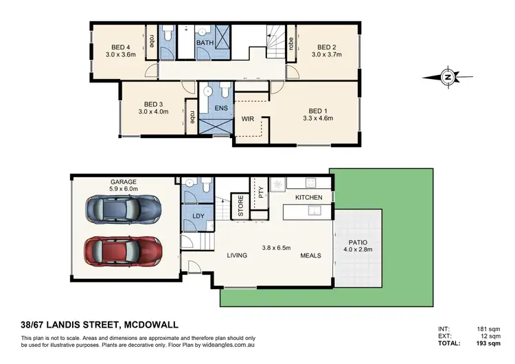 Floorplan of Homely townhouse listing, 38/67 Landis Street, Mcdowall QLD 4053