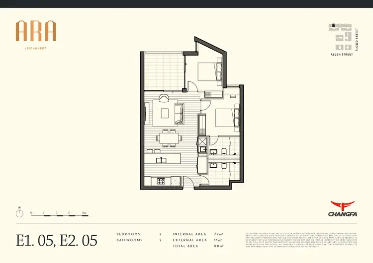 Floorplan of Homely apartment listing, E205/224 Flood Street, Leichhardt NSW 2040