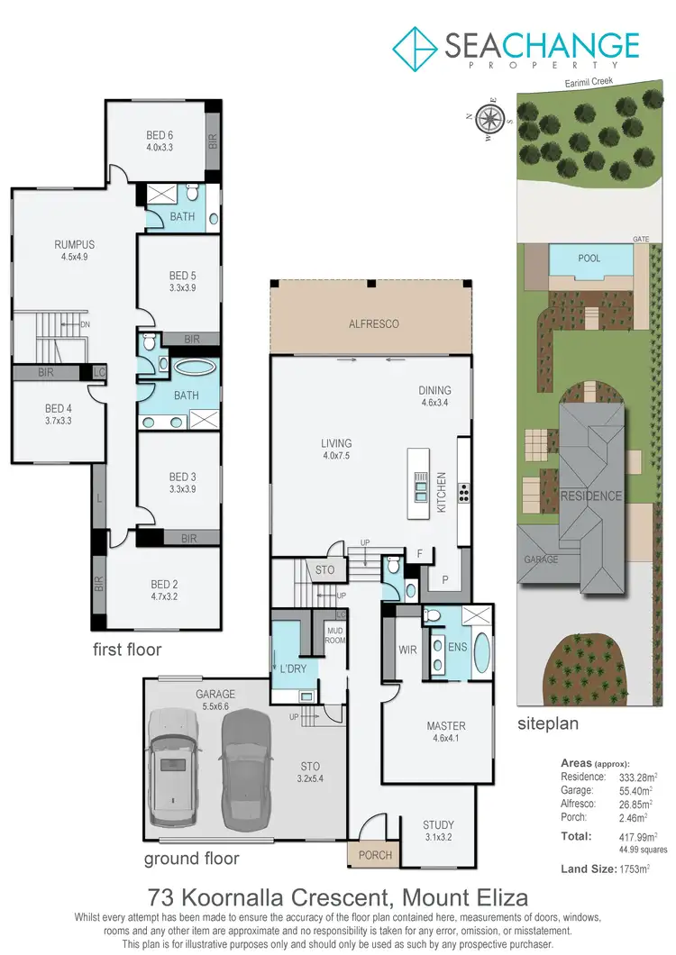 Floorplan of Homely house listing, 73 Koornalla Crescent, Mount Eliza VIC 3930